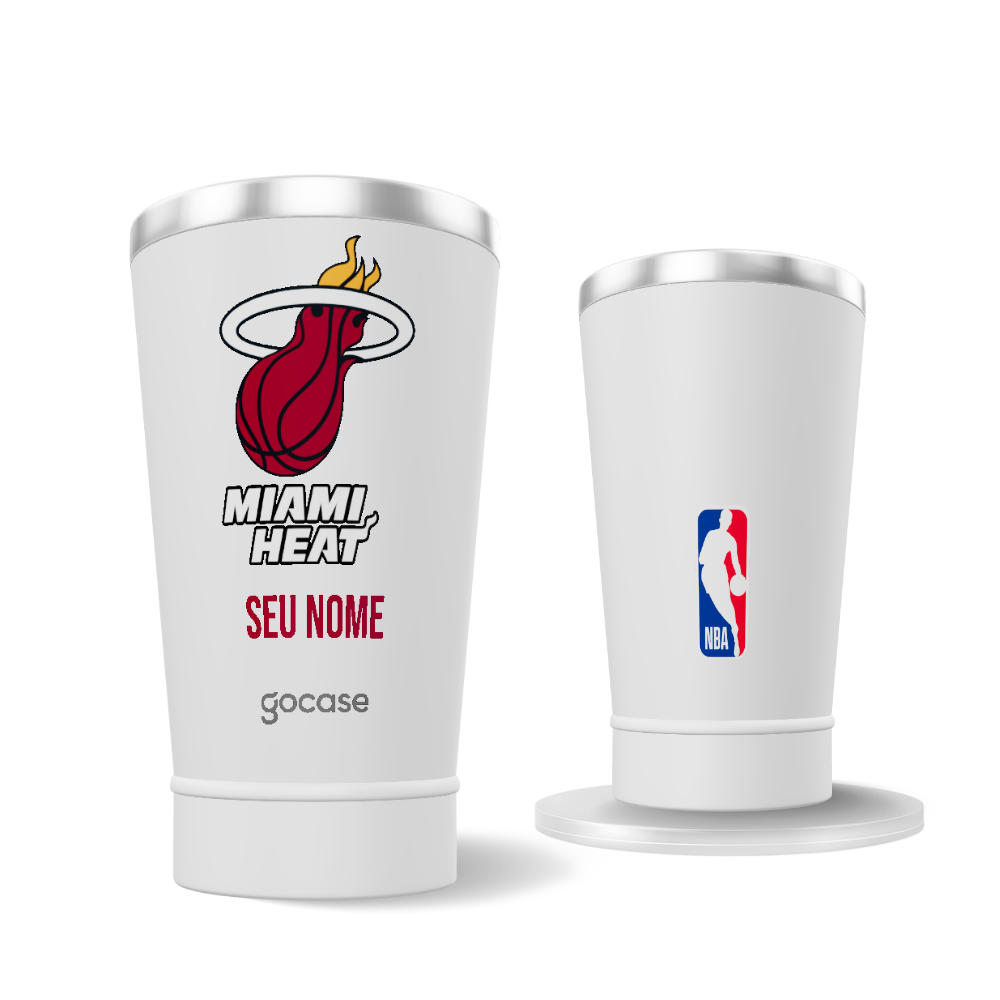 Copo Térmico + Ebook - Miami Heat - Logo