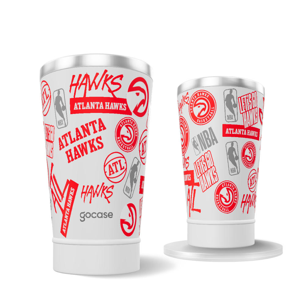 Copo Térmico + Ebook - Atlanta Hawks - Colagem Copo Térmico + Ebook - Atlanta Hawks - Colagem