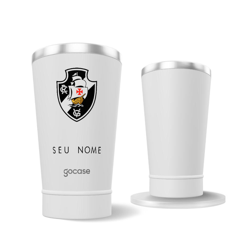 Copo Térmico Cerveja + Ebook - Vasco - Escudo