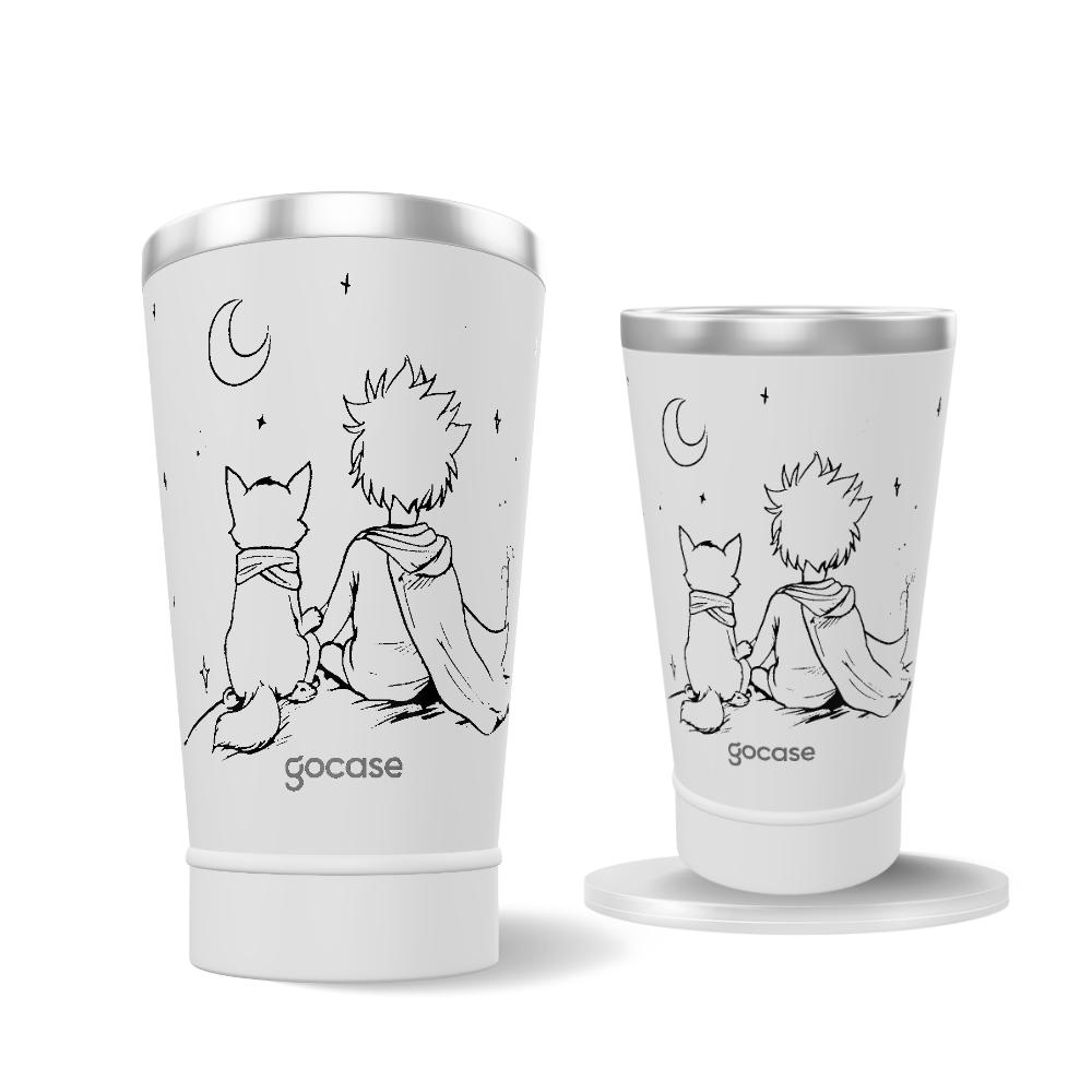 Copo Térmico + Ebook - Pequeno Príncipe Sketch