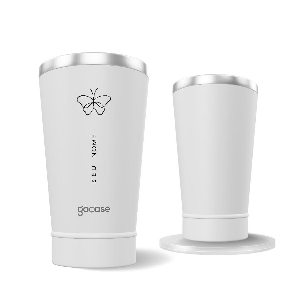 Copo Térmico + Ebook - Soft Butterfly