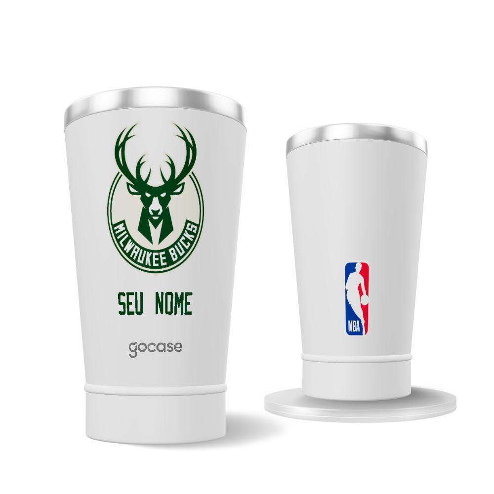 Copo Térmico + Ebook - Milwaukee Bucks - Logo