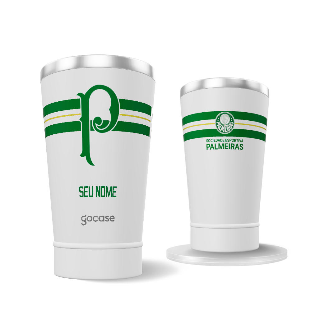 Copo Térmico Cerveja + Ebook - SE Palmeiras Escudo