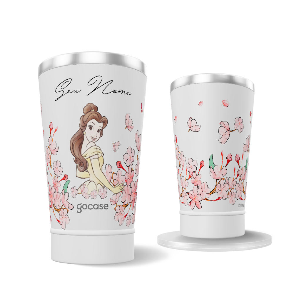 Copo Térmico + Ebook - Bela Classical Rose