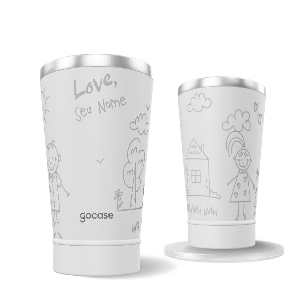 Copo Térmico + Ebook - Desenho de criança