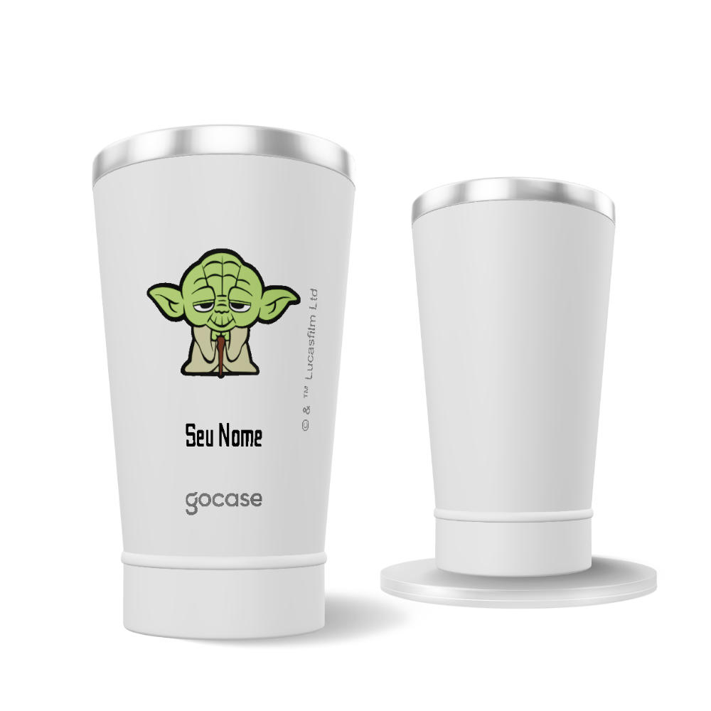 Copo Térmico + Ebook - Yoda Cute