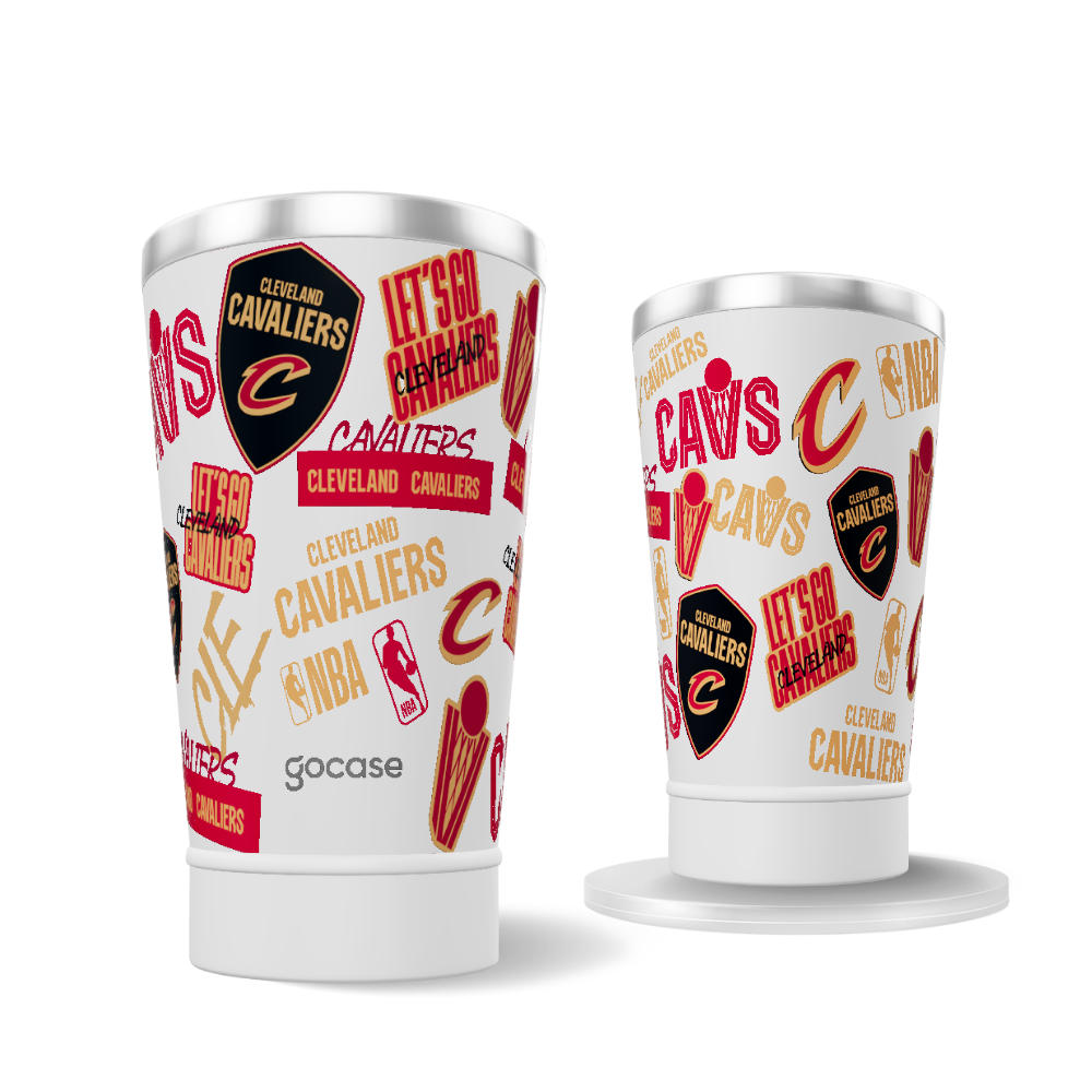 Copo Térmico + Ebook - Cleveland Cavaliers - Colagem Copo Térmico + Ebook - Cleveland Cavaliers - Colagem