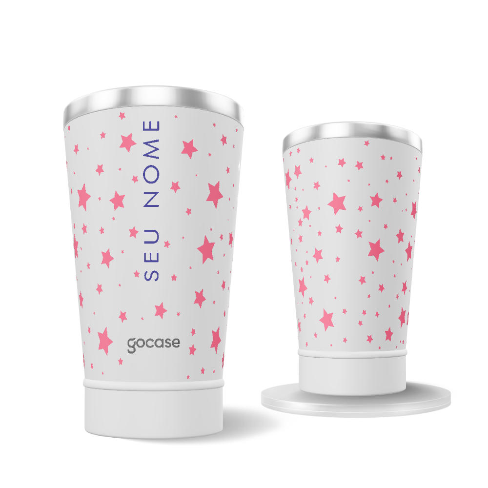 Copo Térmico + Ebook - Stars Pattern com Nome