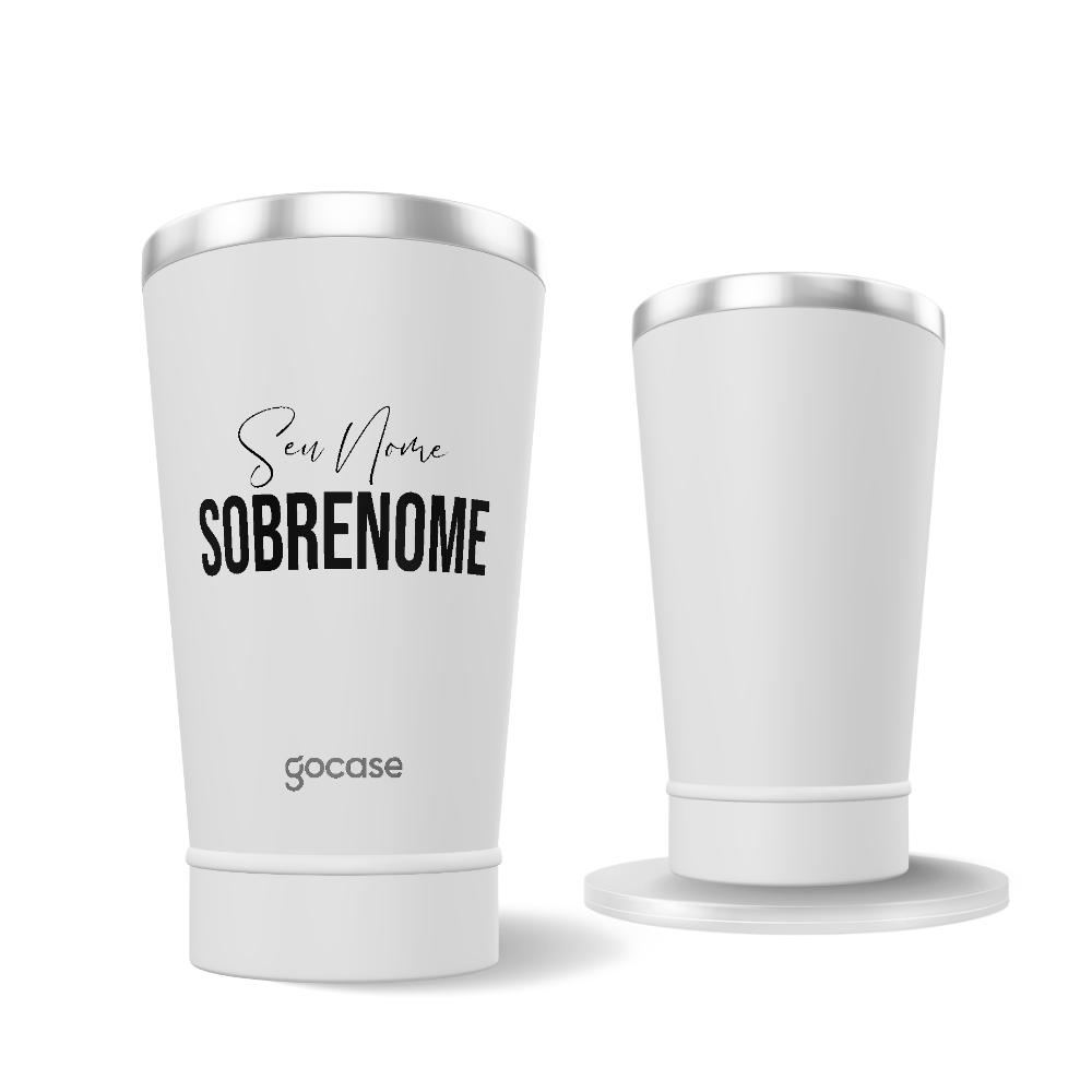 Copo Térmico + Ebook - Duo Nome Vertical
