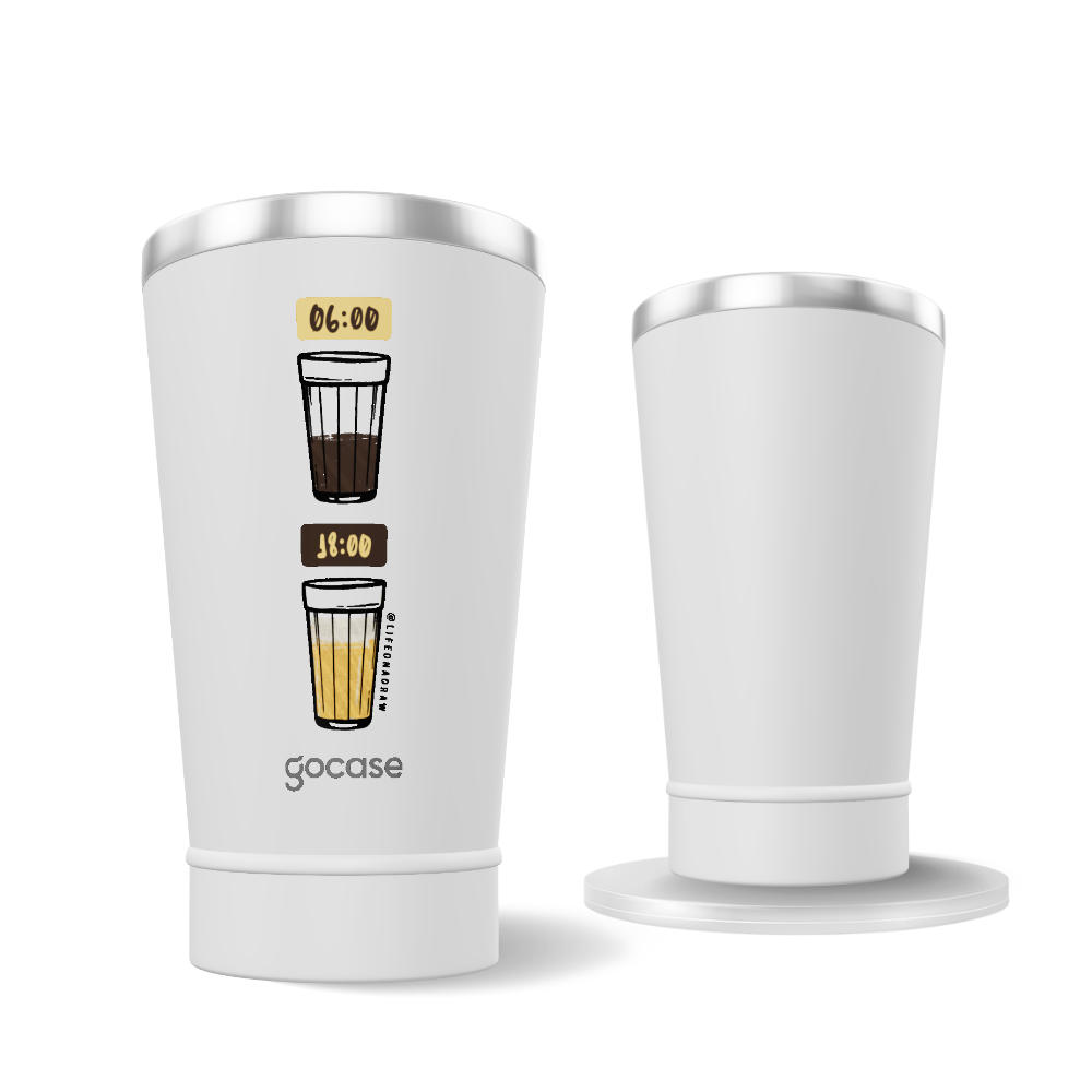 Copo Térmico + Ebook - A.M / P.M