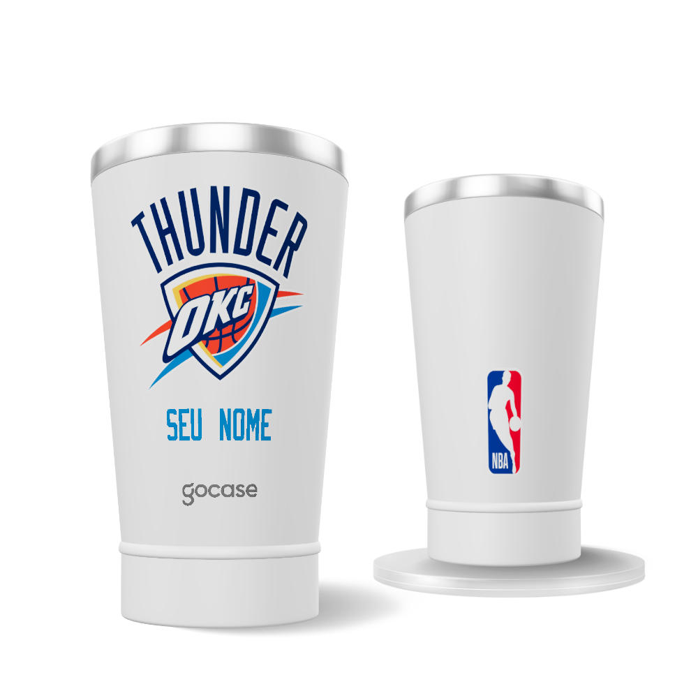 Copo Térmico + Ebook - Oklahoma City Thunder - Logo