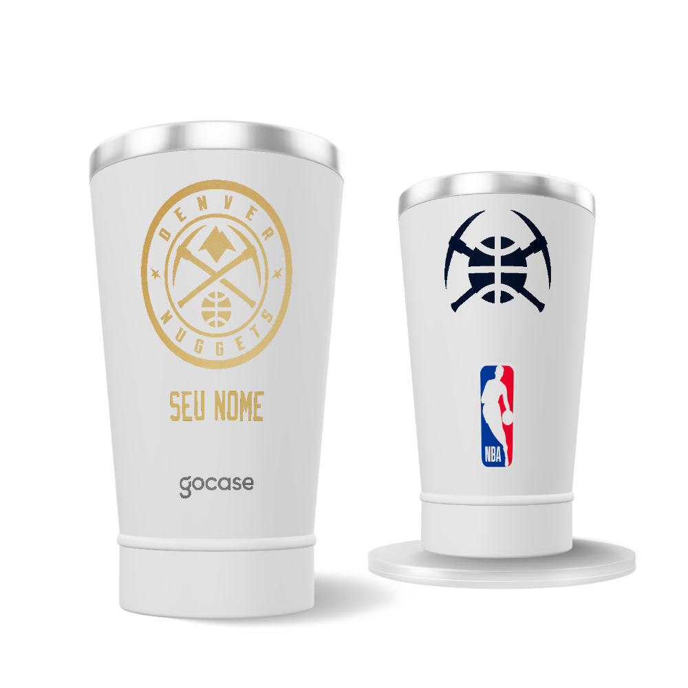 Copo Térmico + Ebook - Denver Nuggets - Escudo Dourado