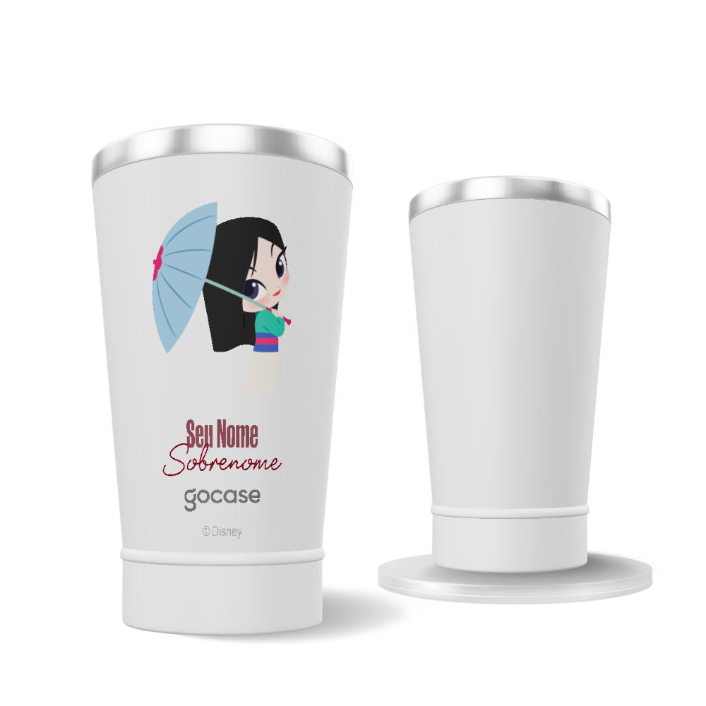 Copo Térmico + Ebook - Mulan Cute
