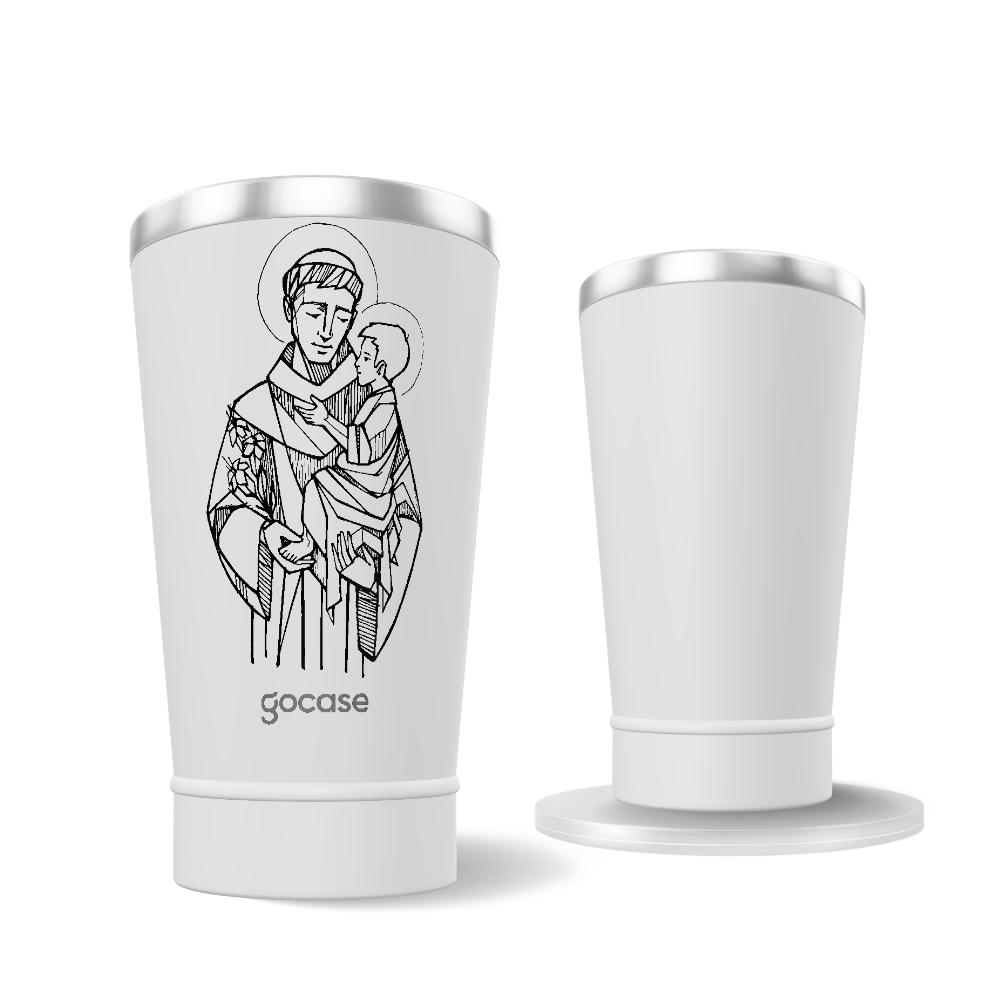 Copo Térmico + Ebook - Santo Antônio Lineart