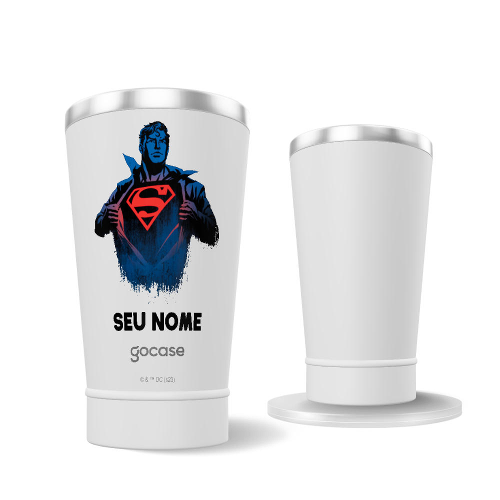 Copo Térmico + Ebook - Superman - Força