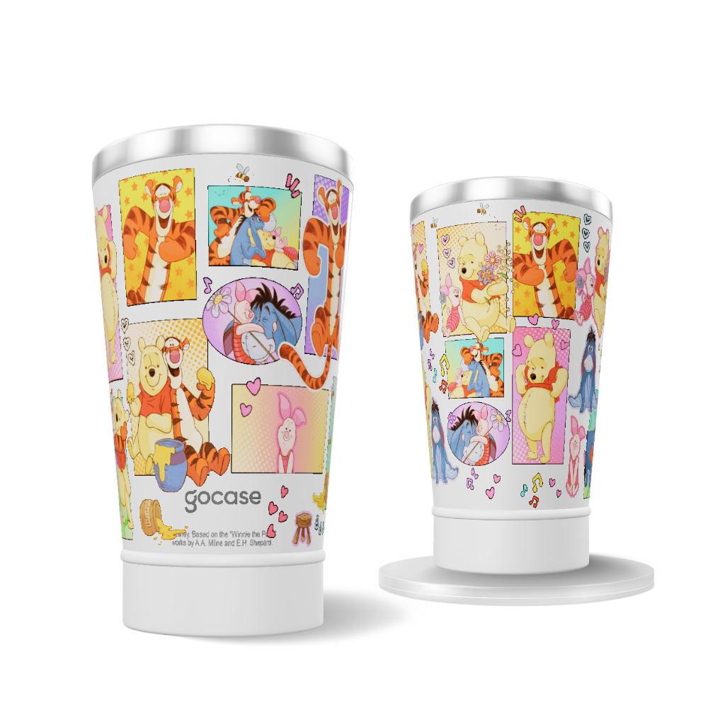 Copo Térmico + Ebook - Pooh e Amigos Comic 360º