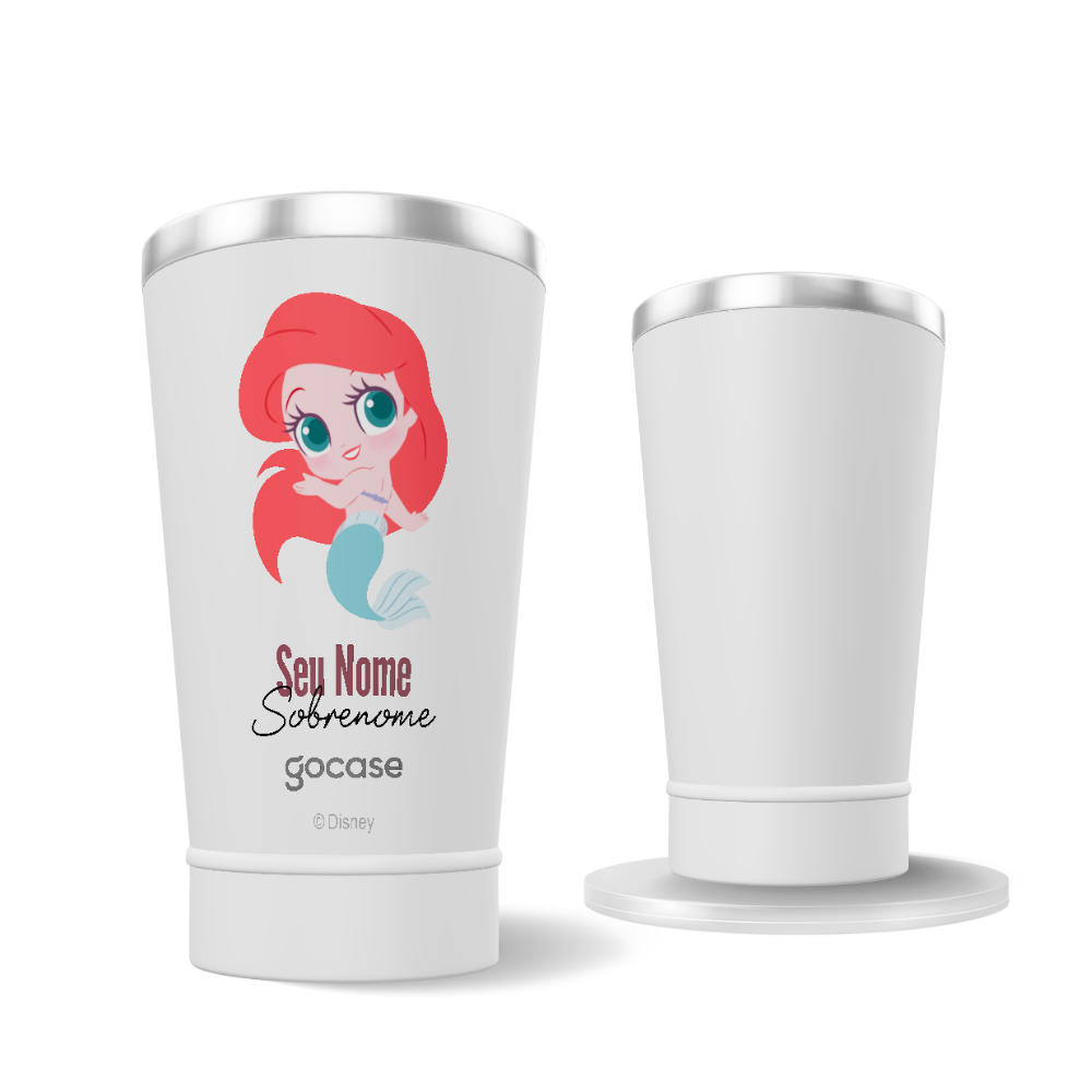 Copo Térmico + Ebook - Ariel Cute