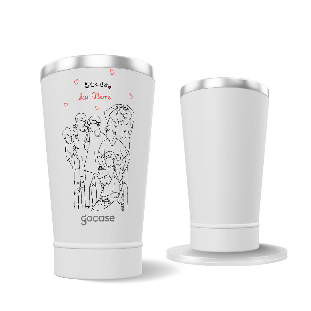Copo Térmico + Ebook - Love Bangtan