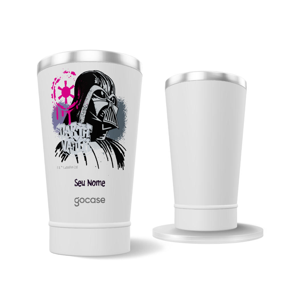 Copo Térmico + Ebook - Star Wars - Darth Vader Grafitte