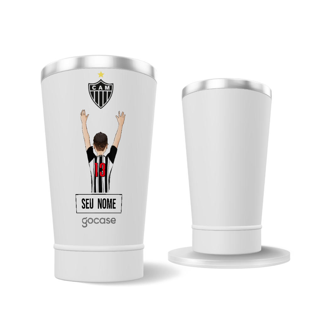 Copo Térmico Cerveja + Ebook - Atlético Mineiro - Garoto Alvinegro