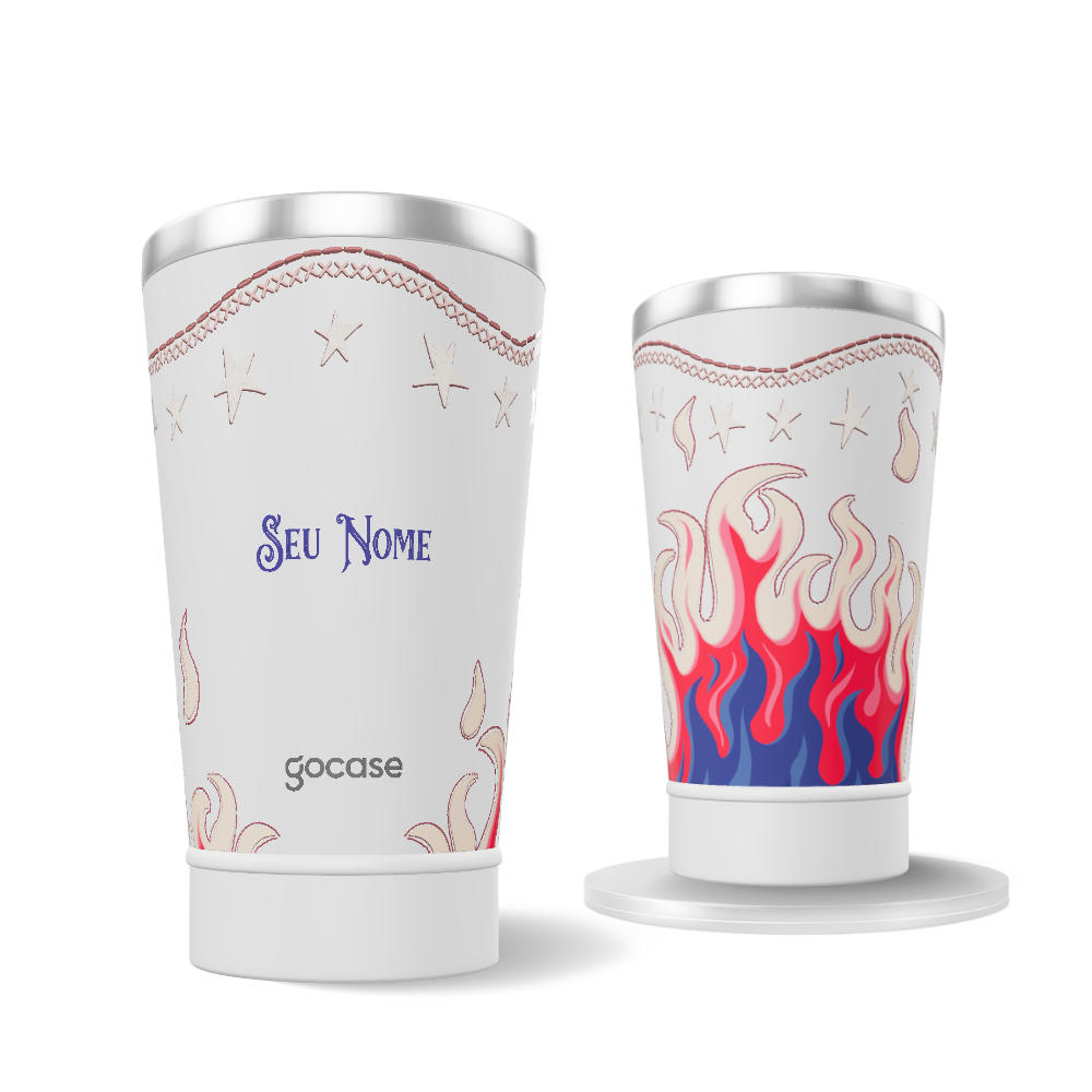 Copo Térmico + Ebook - Boots On Fire