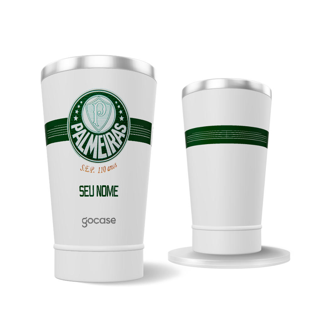 Copo Térmico Cerveja + Ebook - Palmeiras - Uniforme 1 2024
