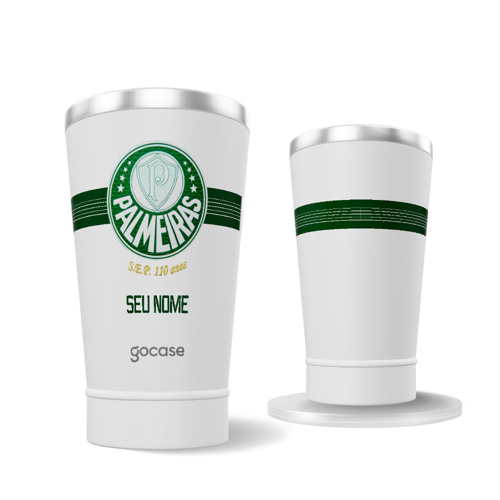 Copo Térmico Cerveja + Ebook - Palmeiras - Uniforme 1 2024