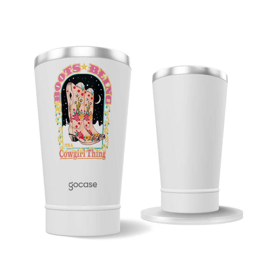 Copo Térmico + Ebook - Botas Cintilantes