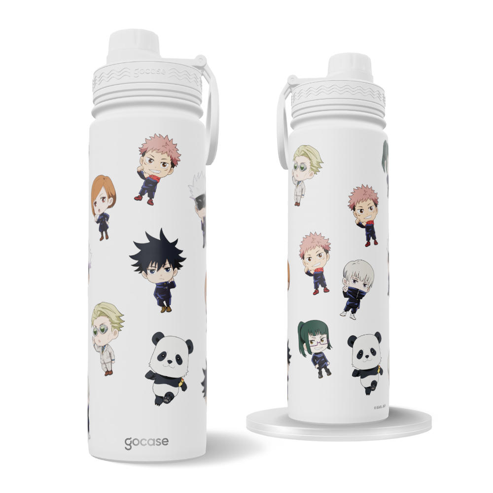 Garrafa Térmica Fresh + Ebook - Jujutsu Kaisen - Chibis