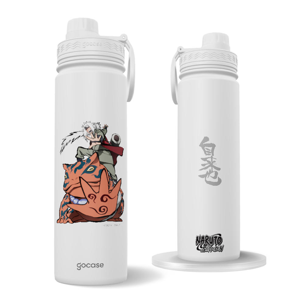 Garrafa Térmica Fresh + Ebook - Naruto - Jiraya e Gamakishi