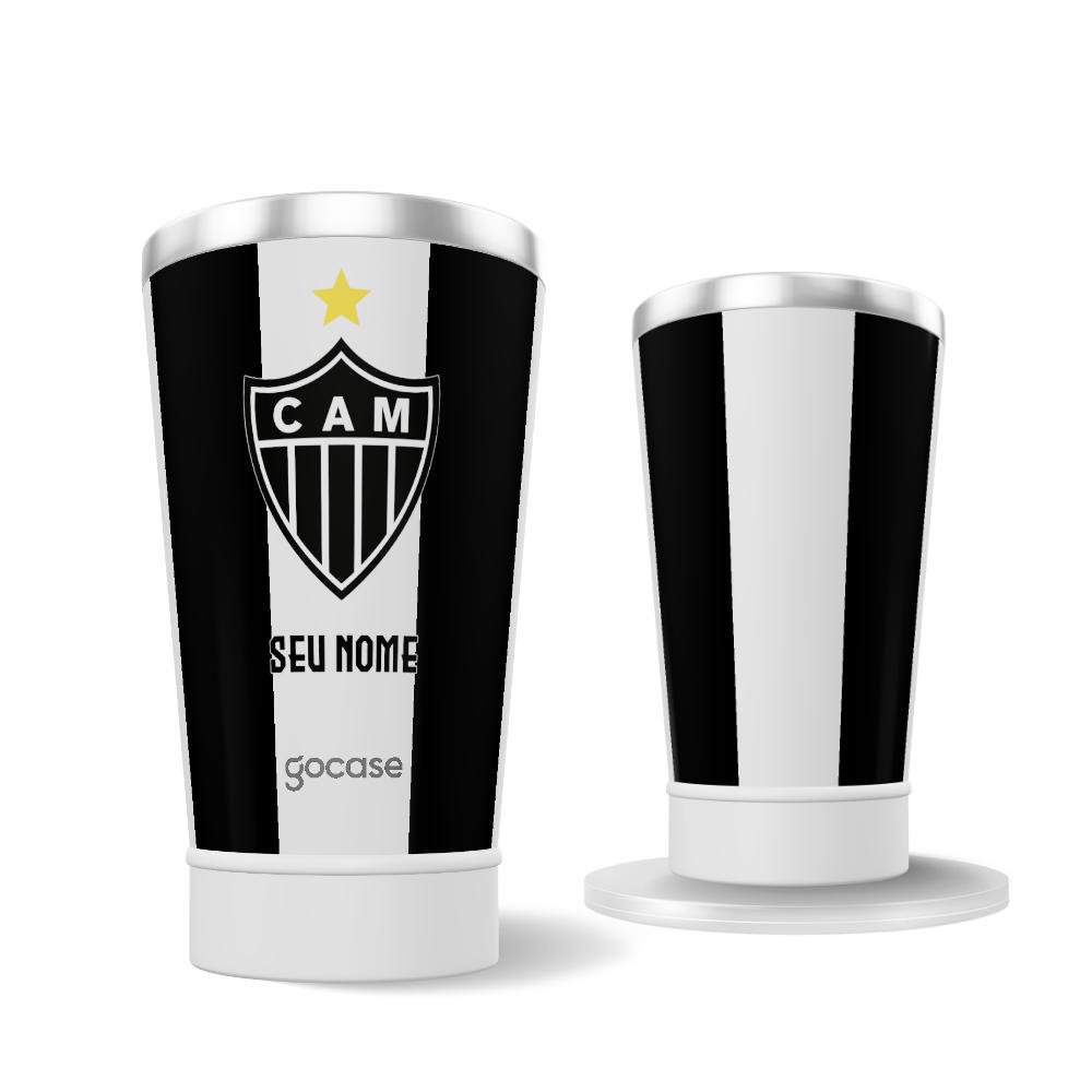 Copo Térmico Cerveja + Ebook - Atlético-MG - Uniforme 1