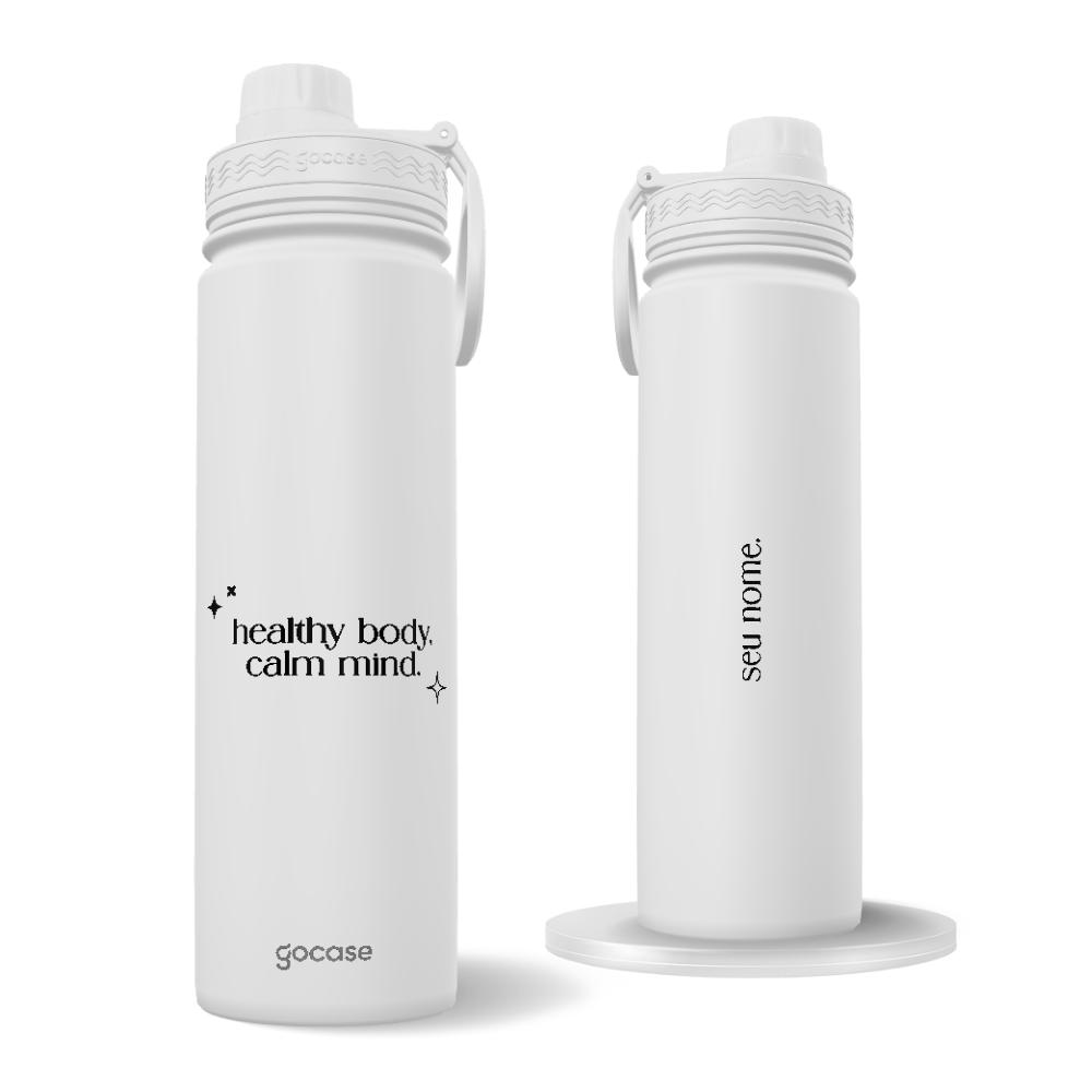 Garrafa Térmica Fresh + Ebook - Healthy Body, Calm Mind
