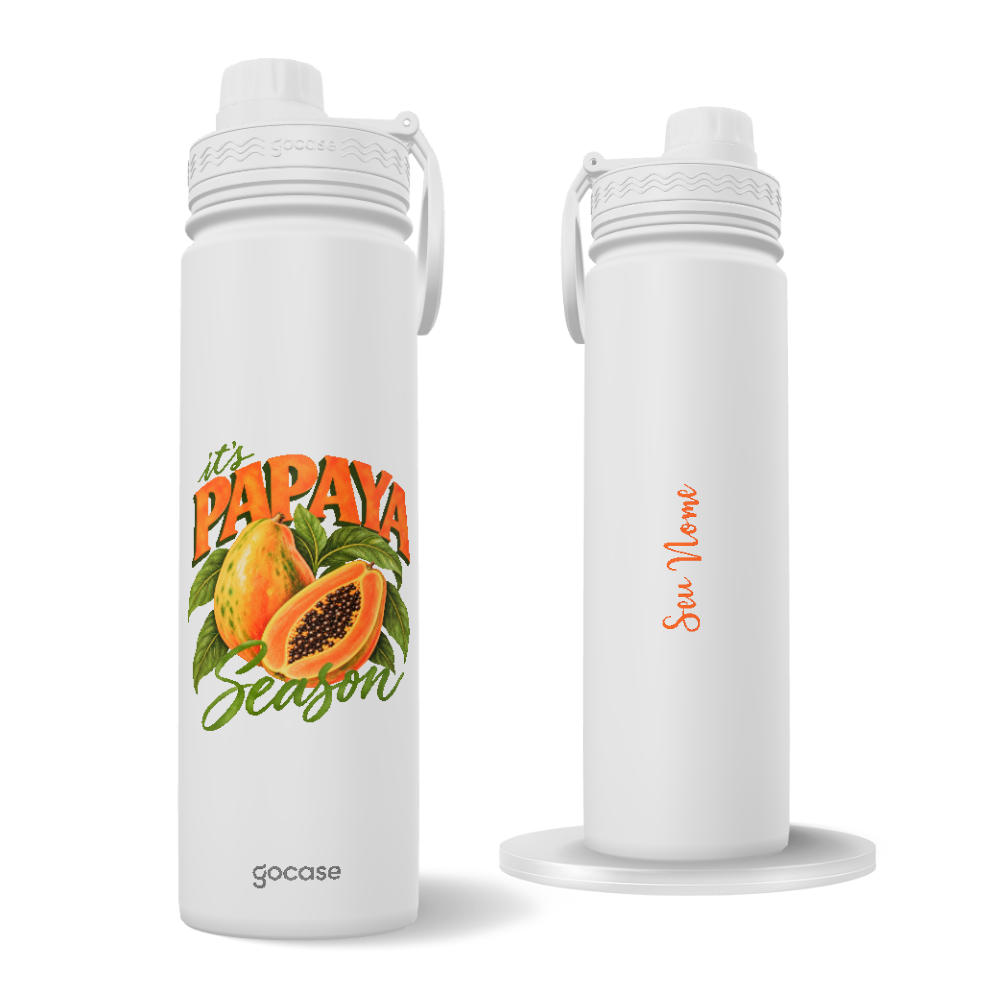 Garrafa Térmica Fresh + Ebook - It's Papaya Season