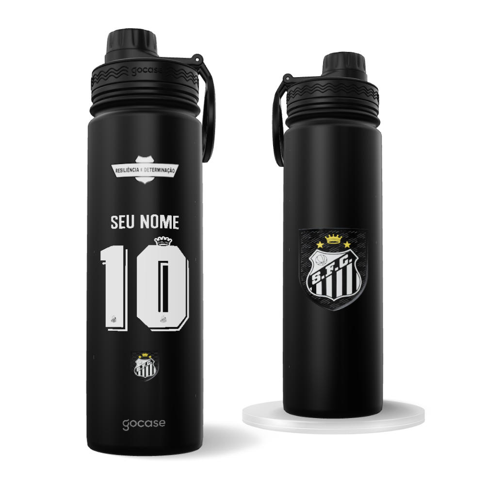 Garrafa Térmica Fresh + Ebook - Santos - Uniforme 3 2026 Personalizado