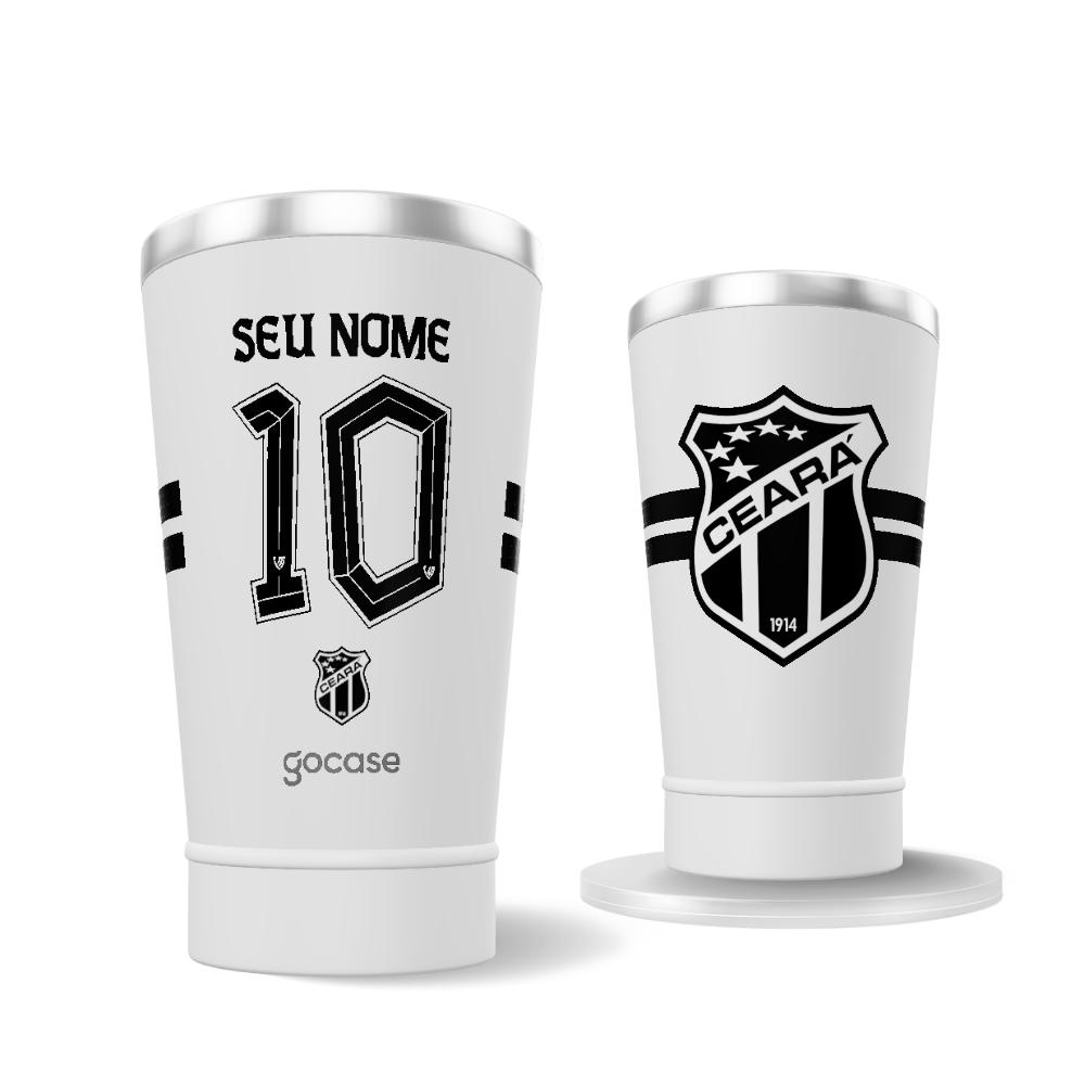 Copo Térmico Cerveja + Ebook - Ceará - Uniforme 2 2024 Personalizado