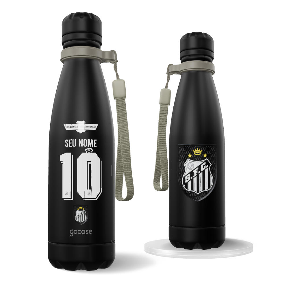 Garrafa Térmica Urban + Ebook - Santos - Uniforme 3 2026 Personalizado