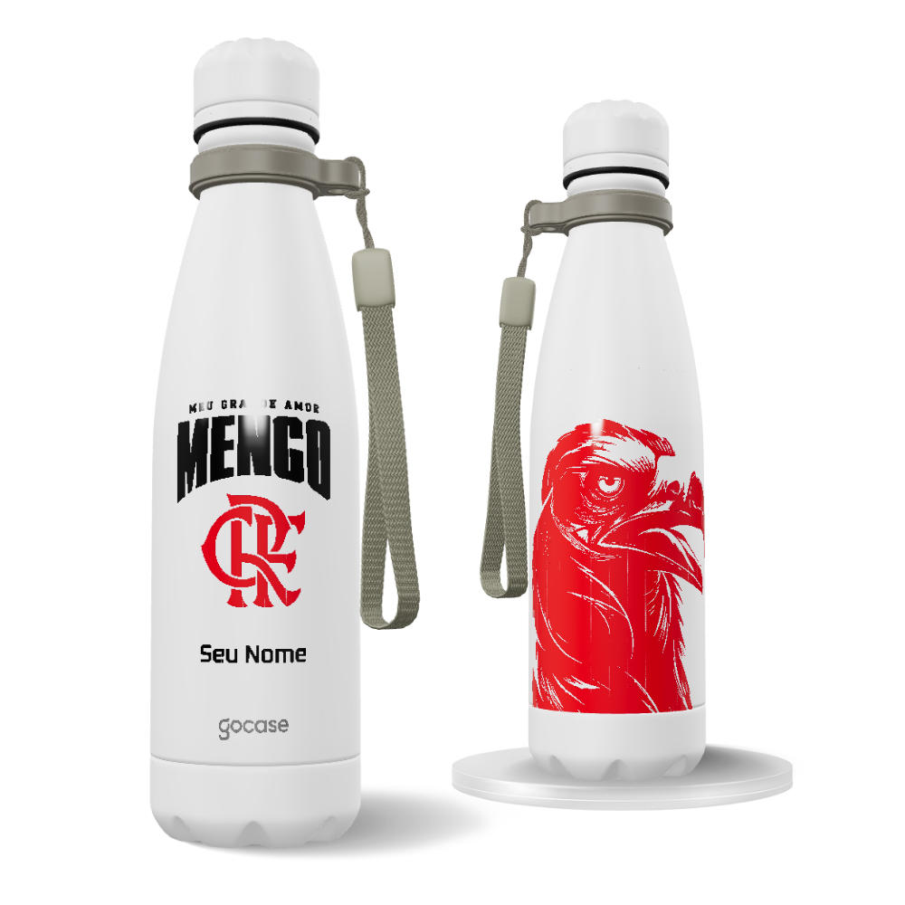 Garrafa Térmica Urban + Ebook - Flamengo - Meu Grande Amor