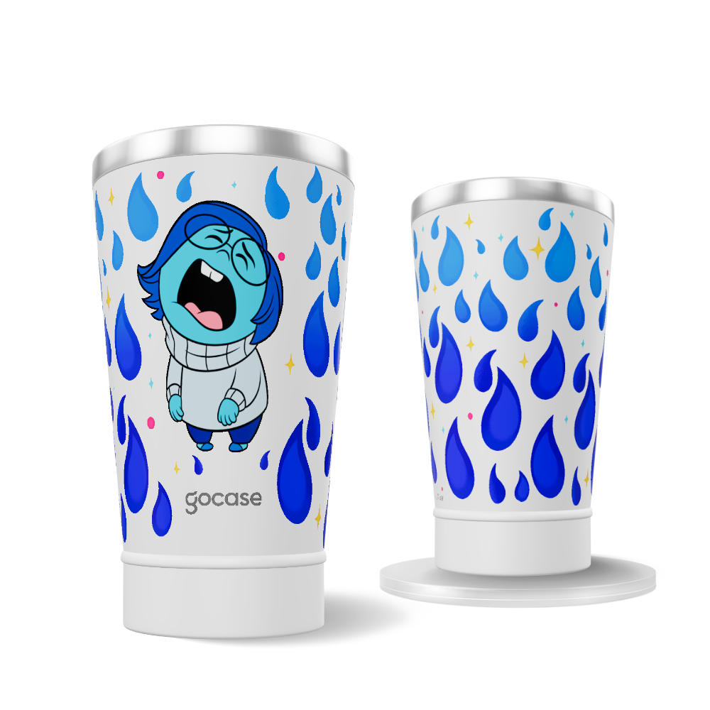 Copo Térmico + Ebook - Inside Out - Tristeza