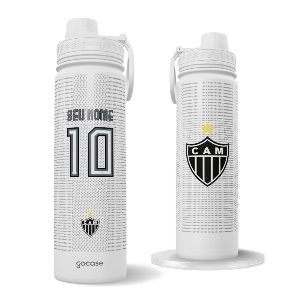 Garrafa Térmica Fresh + Ebook - Atlético-MG - Uniforme 2 2024 P