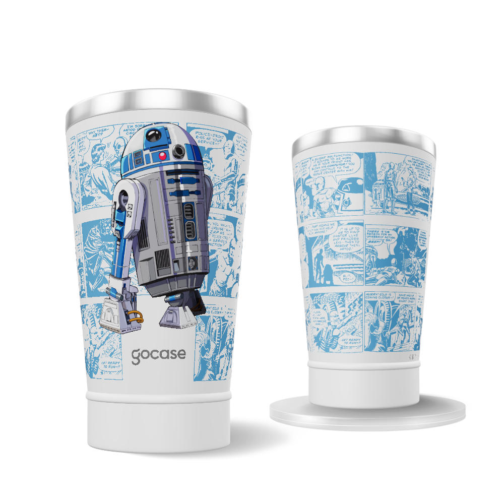 Copo Térmico + Ebook - Star Wars - HQ R2D2