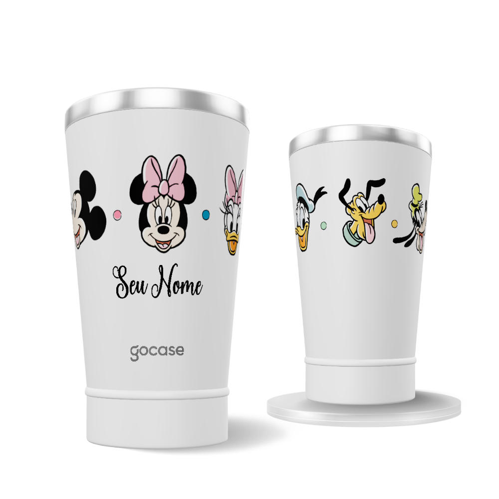 Copo Térmico + Ebook - Turma do Mickey Rostinhos