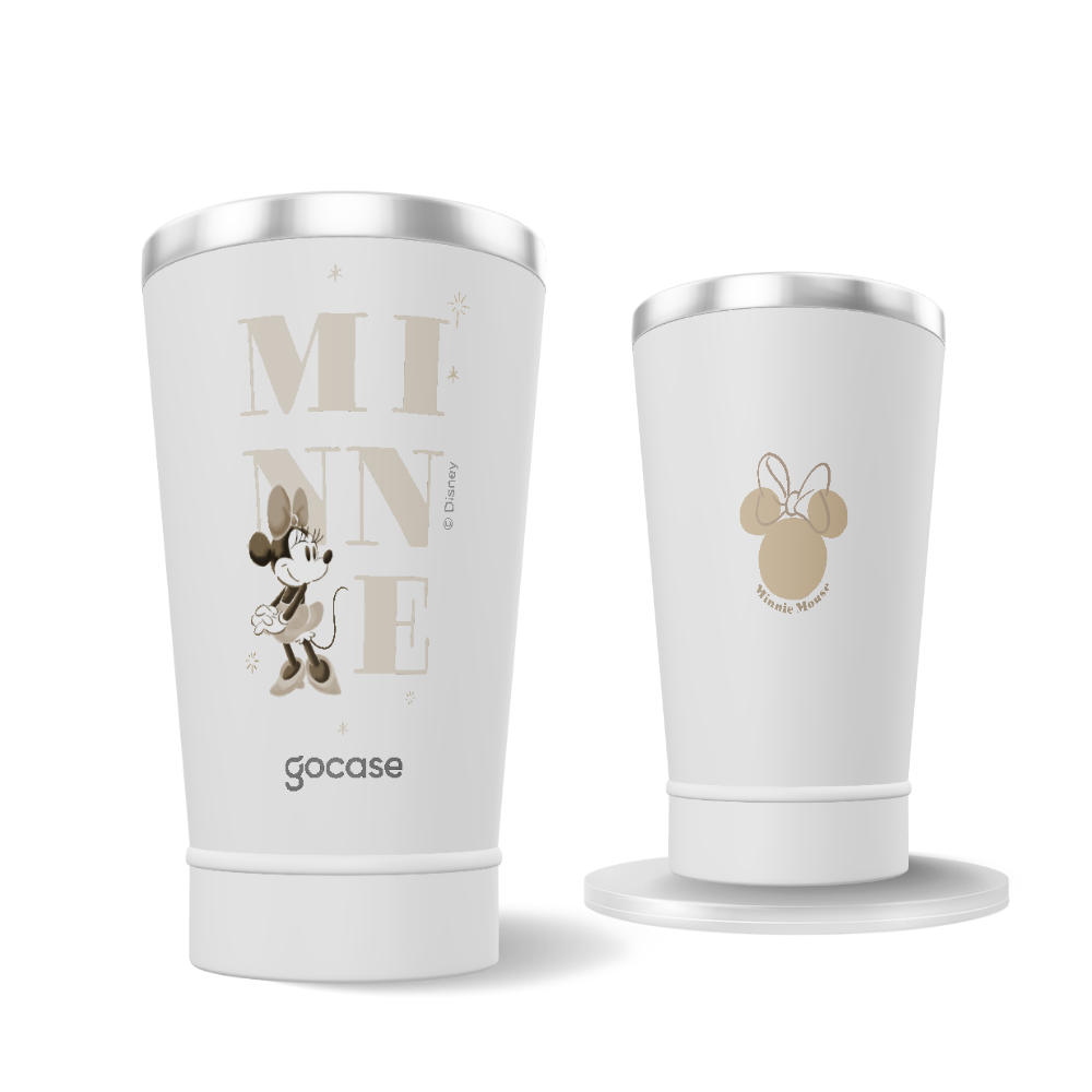 Copo Térmico + Ebook - Minnie Lettering