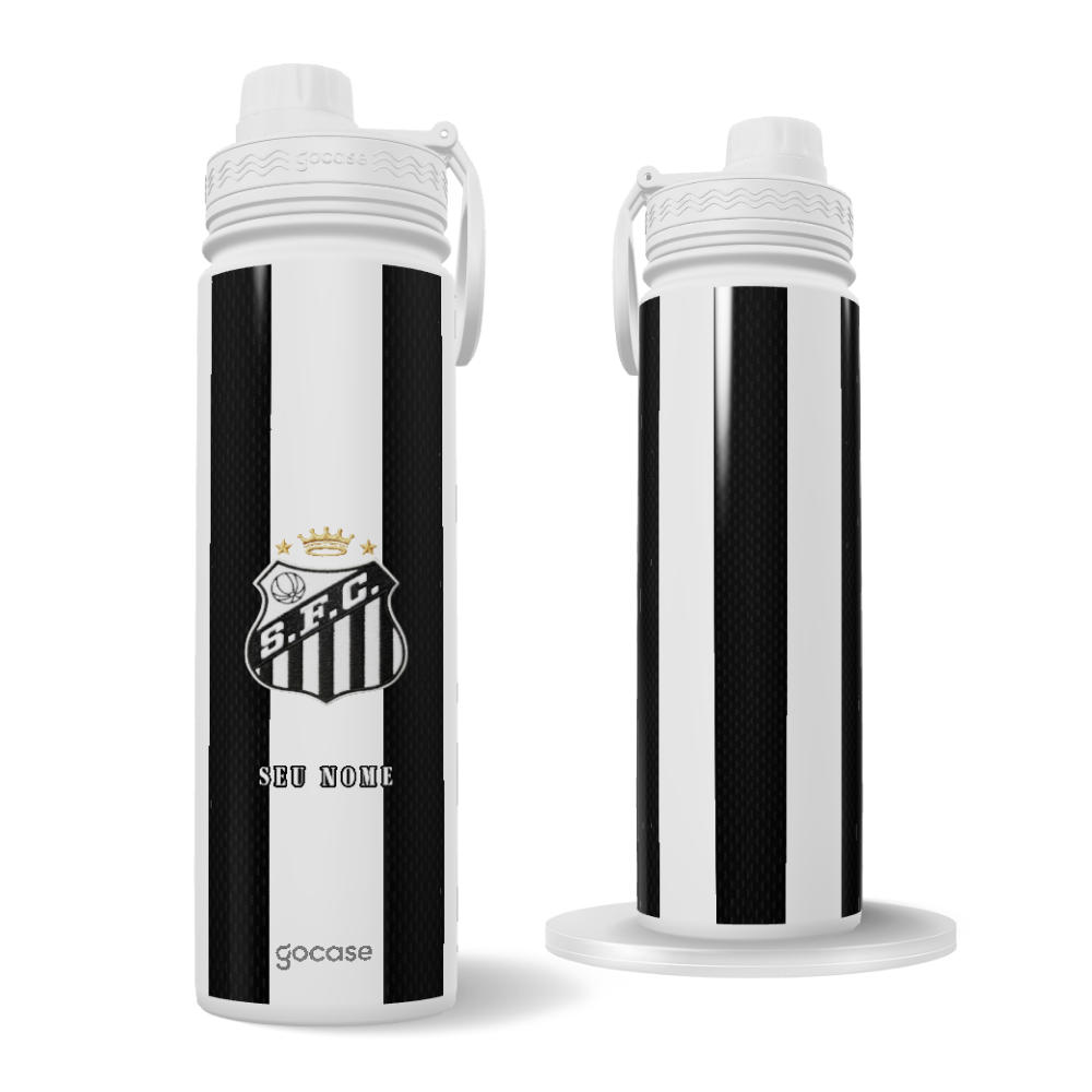 Garrafa Térmica Fresh + Ebook - Santos - Uniforme 2 - 2026 .