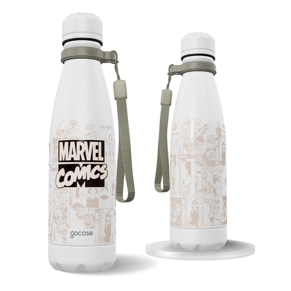 Garrafa Térmica Urban + Ebook - Marvel Comics - Vintage Logo