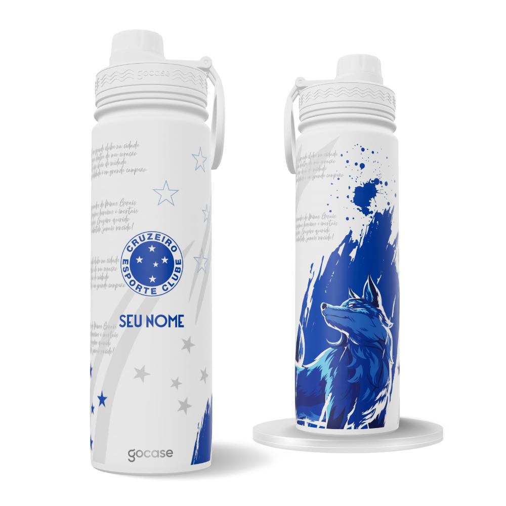 Garrafa Térmica Fresh + Ebook - Cruzeiro - Raposa