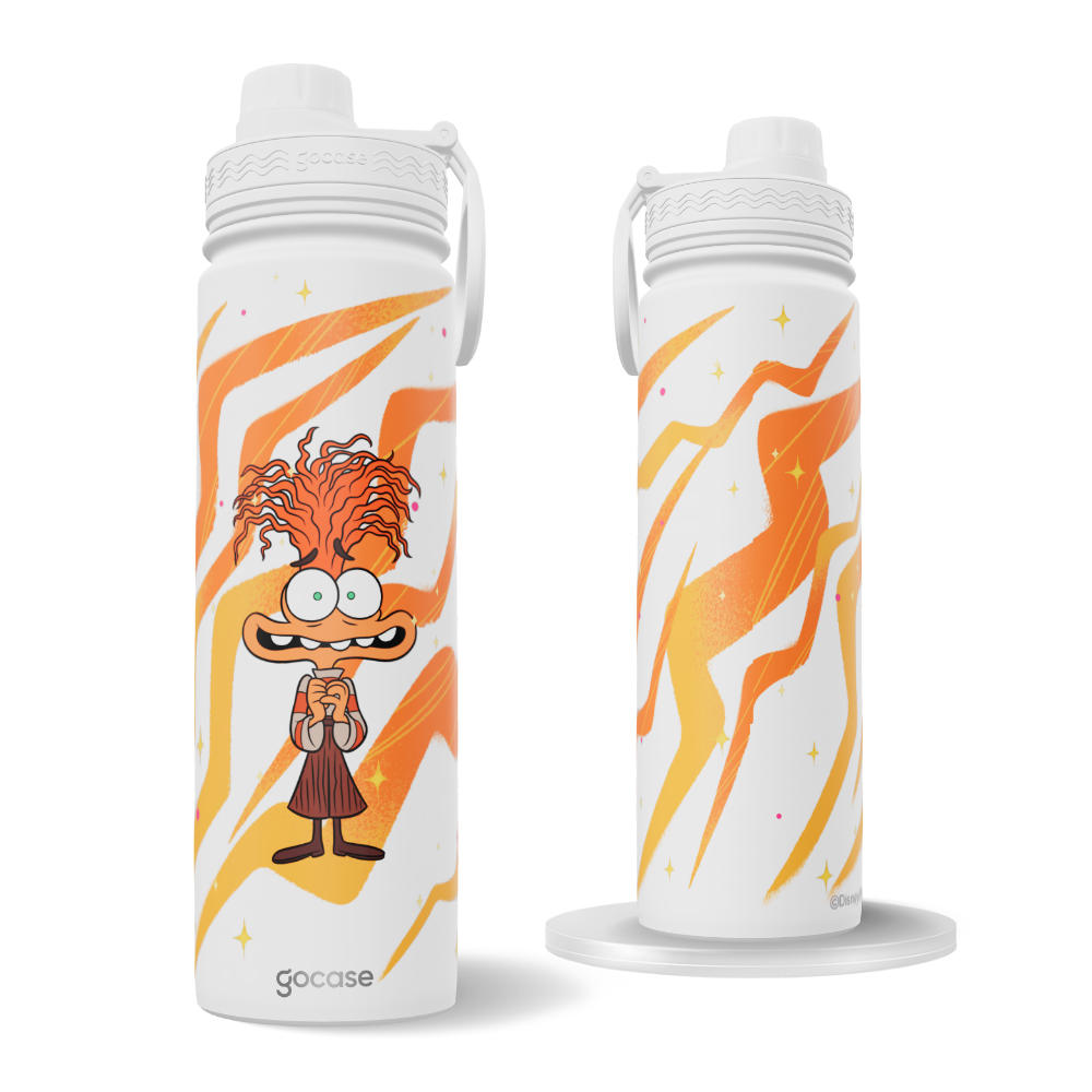 Garrafa Térmica Fresh + Ebook - Divertidamente - Ansiedade