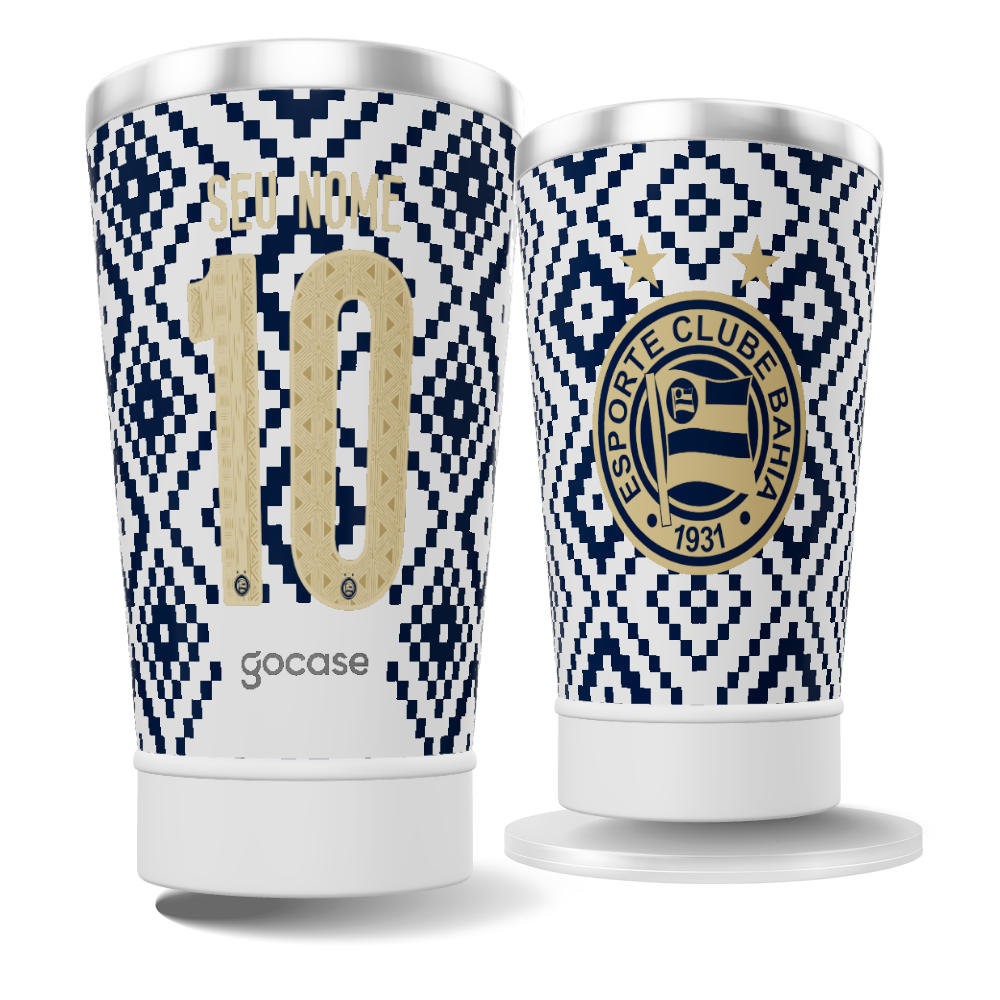 Copo Térmico Cerveja - Bahia - Uniforme 3 2026 Personalizado