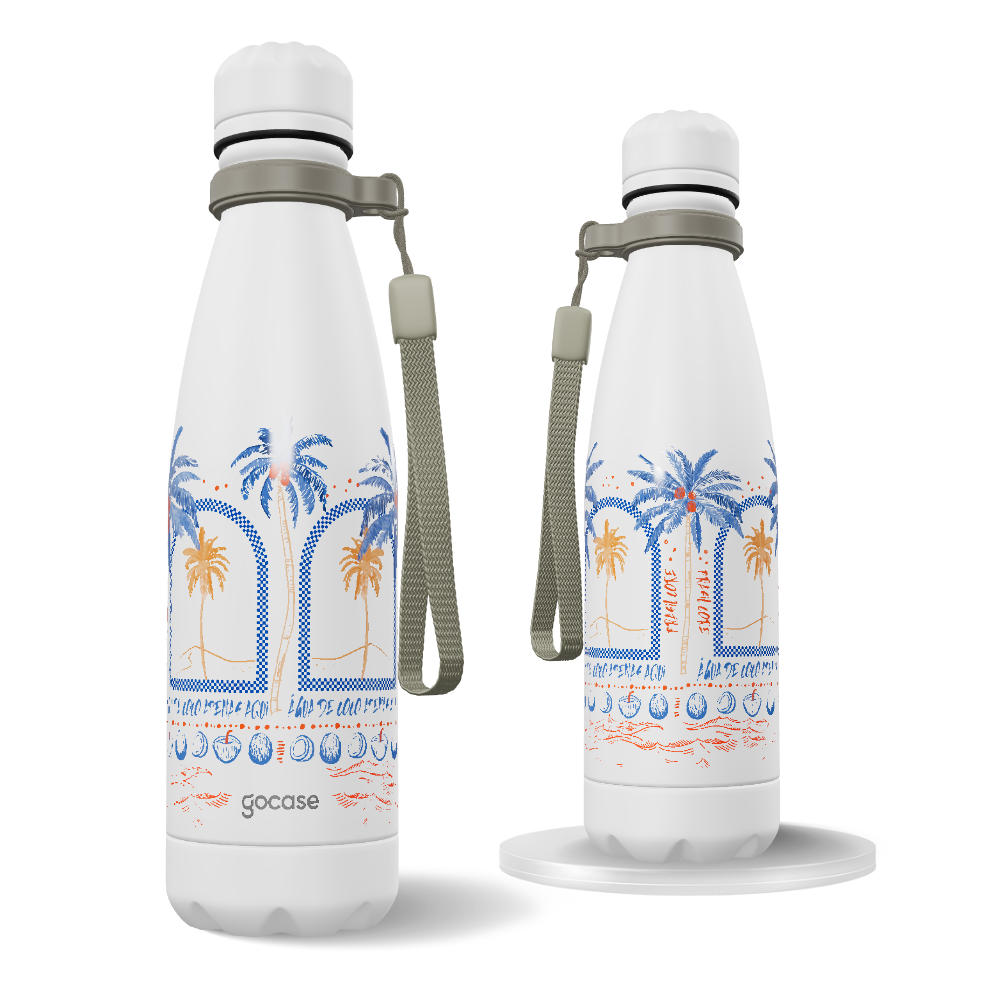 Garrafa Térmica Urban + Ebook - Coconut Tree Paradise