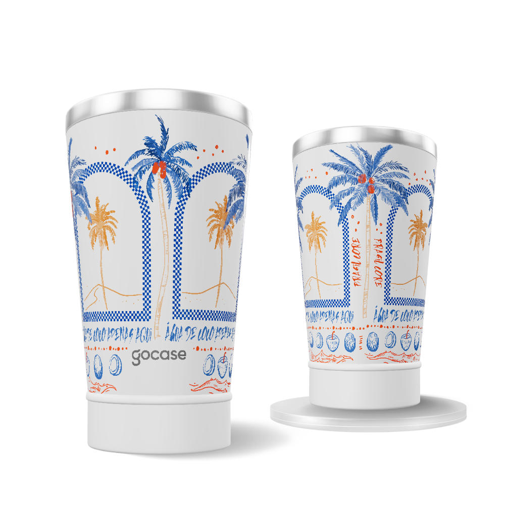 Copo Térmico + Ebook - Coconut Tree Paradise