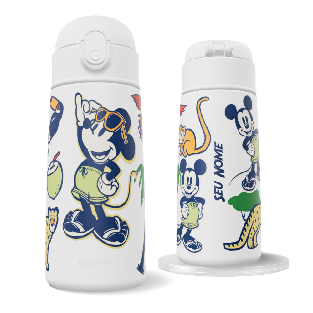 Garrafa Térmica Fun -  Mickey na Fauna Brasileira